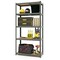 5-Tier Tall Freestanding Heavy Duty Metal Utility Rack with 5 Adjustable Shelves Suitable for Kitchens or Garage